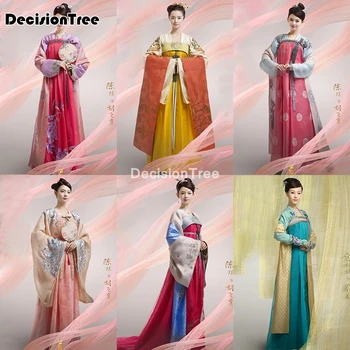 Ir 2021. dizainu princese sieviešu kostīmu hanfu par jaunākajām tv spēlēt dāmu elegance tang dinastijas deju valkāt austrumu princese kleita