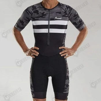 Ir 2021. FRENESI Augstas Kvalitātes Velo Sporta apģērbu Vīriešu Triatlona Īsām Piedurknēm Skinsuit Maillot Ciclismo Road Bike Jersey Jumpsuits
