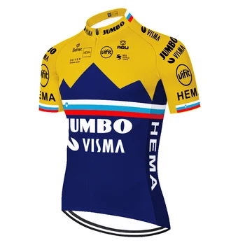 Ir 2021. Itālija Miti Jumbo visma jersey ciclismo vīriešu velosipēdu maillot Sacīkšu ropa ciclismo hombre verano ātri sausas sacīkšu velosipēds jersey