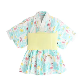 Ir 2021. Japāņu meitenes kimono kleitas, rudens, vasara garām piedurknēm peldmētelis kleita cute girl bērnu apģērbs