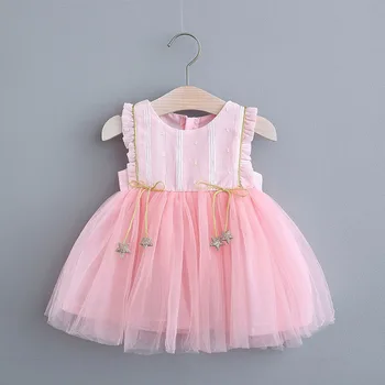 Ir 2021. Jaunu Vasaras Modes Baby Meitenes Ziedu Kleitas, Zīdainis, Mazulis Saldi Puse Kostīmi Jaundzimušo Īsām Piedurknēm Apģērbs Vasaras Apģērbs