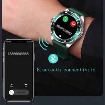 Ir 2021. Jaunu Vīriešu Smart Skatīties Pilnu Touch Modes Apaļu Ekrānu, Bluetooth Zvanu Aproce Mūzikas Atskaņotājs Sporta Fitnesa Tracker Aproce