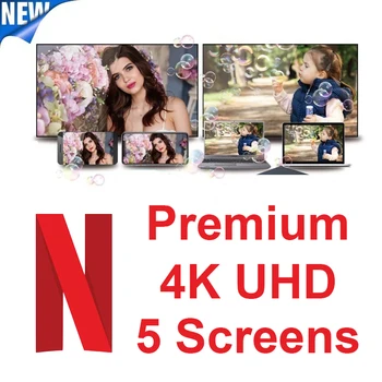 Ir 2021. Pasaules Netflix Premium Konta 4K UHD Uz 1 Gadu, Atjaunot Auto