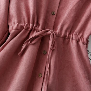 Ir 2021. Sieviešu Velveta Kleita Vintage Streetwear Laternu Piedurknēm Midi Francijas Romantiska Kleita Rudens Korejas Garš Krekls, Kleita