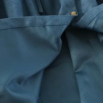 Ir 2021. Sieviešu Velveta Kleita Vintage Streetwear Laternu Piedurknēm Midi Francijas Romantiska Kleita Rudens Korejas Garš Krekls, Kleita