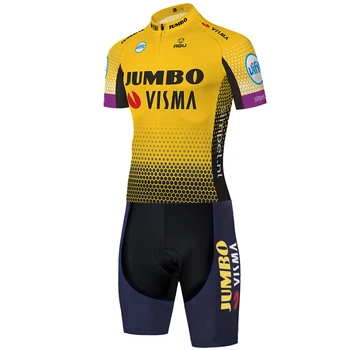 Ir 2021. čempionu Komanda JUMBO VISMA riteņbraukšana skinsuit vasaras āra skinsuits velosipēdu komplekts ciclismo triatlona 20D želeja ķermeņa uzvalks