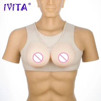 IVITA Reāli Silikona Krūšu Formas Nepareizu Krūts Fake Boobs Par Sexy Crossdresser Transpersonu Modes Pastiprinātājs Cosplay