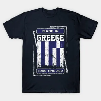 Izgatavots Grieķijā Sen Vīriešu T Krekls Grieķijas Karogu Dzimis