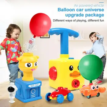 Izglītība, Zinātne Eksperiments Rotaļlietas Inerces Spēku Gaisa Balonu Auto Rotaļlieta Puzzle Fun Inerces Spēka Automašīnu Balonu Rotaļlietas Bērniem Dāvanu