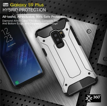 Izturīgs Bruņas Case For Samsung Galaxy S9 Plus S5 S6 S7 Malas S8 Piezīme 4 5 8 9 A6 A7 A8 J8 J4 J6 Ministru 2018 Grūti PC Triecienizturīgs Gadījumā