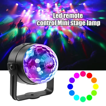 Izturīgs LED RGB Burvju Bumbu, Gaismas Praktiski Multi-funkcionāla Tālvadības pults Posmā Spēkā Lampas DJ Disco Bar Puse