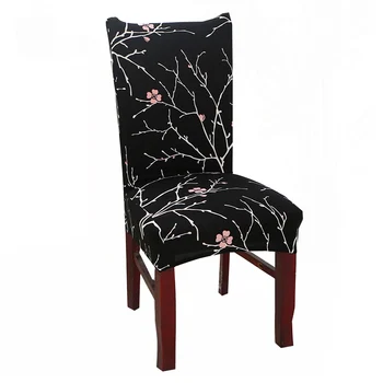 Izturīgu, Elastīgu Spandex Poliestera Mājas Ēdamistabas Krēsls Segtu Anti-dirty Ziedu tīrtoņa Krāsu Sēdekļa Aizsargs Attiecas Krēsls Gadījumā