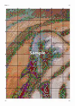 Izšuvumi Skaitot Cross Stitch Komplekti Rokdarbi - Amatniecības 14 ct Aida Krāsu DIY Māksla Roku darbs Dekori - Starp Ziediem Kolekcija