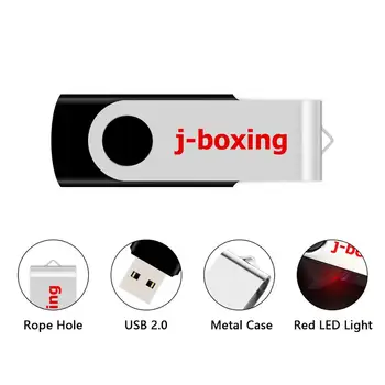 J-boksa Grozāmos 32GB USB Flash Rotējošo Memory Stick usb flash disks 32 gb usb флешка Datoru Macbook Tablete Pendrive Melns