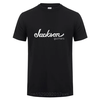 JACKSON Ģitāras Logo T Krekls Vasaras Īsām Piedurknēm Mūzikas JACKSON Ģitāras T-Krekls Mans T Topi, t-veida