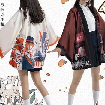 Japāņu Anime Bungo Klaiņojošiem Suņiem Kimono Haori Harajuku Stils Jaka Ikdienas Blūze Yukata Halāti Osamu Dazai Cosplay Mētelis Topi