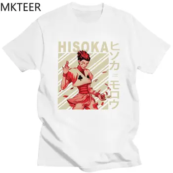 Japāņu Anime Hisoka Morow Hunter X Hunter T Krekli, Vīriešu, Sieviešu Mīkstās Harajuku T-krekls Manga Hxh Tee Top Īsām Piedurknēm Tshirt