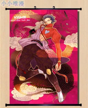 Japāņu Anime, Hunter x Hunter Rakstzīmes Hisoka & Illumi Zoldyck & Kalluto Mājas Dekoru, Sienas, Ritiniet Plakātu, Dekoratīvās Bildes