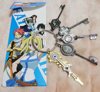 Japāņu anime, perifērijas KARSTĀ Kvalitātes Pasaku Asti Lucy Debess Zodiaka Garu Vārtiem Taustiņus, iestatiet Atslēgu piekariņi aksesuāri