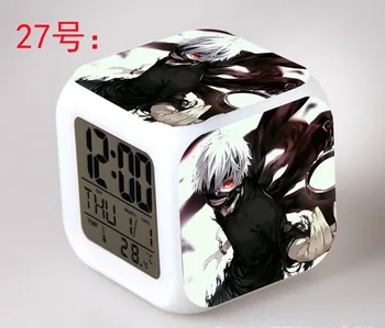 Japāņu Anime, Tokija Vampīrs LED 7 Krāsu Flash Digitālā Modinātājpulksteņi Bērniem Nakts Gaisma Guļamistabā Pulkstenis reloj despertador