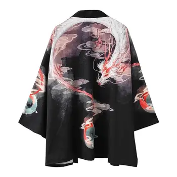 Japāņu kimono jaka vīriešiem haori yukata vīriešu samurai tērpu apģērbs kimono jaka mens kimono krekls yukata haori