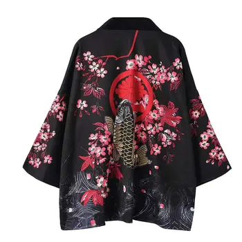 Japāņu kimono jaka vīriešiem haori yukata vīriešu samurai tērpu apģērbs kimono jaka mens kimono krekls yukata haori