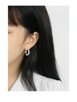 Japāņu Nišas Lapu Earings 925 Sterling Sudraba auskariem Dāvana Draugam Boucle D'oreille Femme Aro Joyeria Plata 925