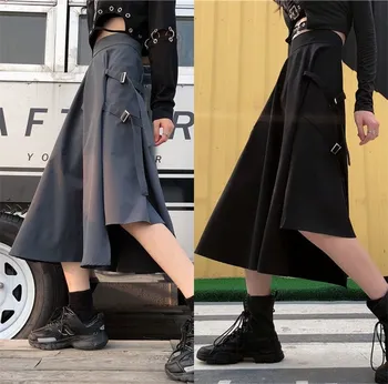 Japāņu Stilu Gothic Modes Kimono Retro Gotu, Punk, Sievietēm, Vīriešiem, Augstu Vidukli, Melnas Garās Bikses Vintage Harajuku Atdzist Streetwear