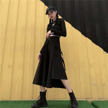 Japāņu Stilu Gothic Modes Kimono Retro Gotu, Punk, Sievietēm, Vīriešiem, Augstu Vidukli, Melnas Garās Bikses Vintage Harajuku Atdzist Streetwear