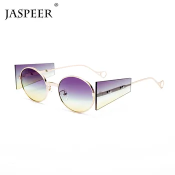JASPEER Retro Punk Saulesbrilles Vīriešiem, Sievietēm Luksusa Zīmolu Dizainera Steampunk Saulesbrilles Toņos UV400, Saules Brilles Fashion Eyewear