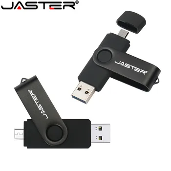 Jaster universālā USB2.0 plastmasas pārsegs OTG black p017 USB disku mīlestība USB flash drive nelielu dāvanu, 16GB 32GB