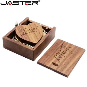 JASTER USB 2.0 Koka Sirds Usb Flash Drive, Memory Stick 4gb 8gb 16gb 32gb Uzņēmuma Logo Iegravēts U Diska Pasūtījuma Logo Usb Flash