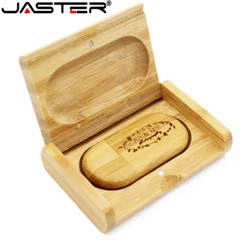 JASTER (VAIRĀK par 1 GAB. bez LOGOTIPA) koka usb + kastes usb flash drive pendrive 4gb 8gb 16gb 32gb 64gb atmiņas karti memory stick fotogrāfija dāvanas