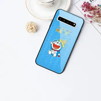 Jauki Doraemon Telefonu Gadījumā Stikla Telefonu Gadījumā Samsung Galaxy S20 Ultra S9 S10 S8 S7 Plus Malas S10 E Lite Piezīme 8 9 10 Pro Vāciņu