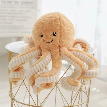 Jauna 18-40cm Jauki Simulācijas astoņkāji Kulons Plīša Pildījumu Rotaļlieta Mīksto Dzīvnieku Mājas Piederumi Cute Dzīvnieku Lelle Bērniem Dāvanas