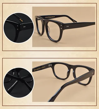 Jaunais Džonijs Deps Brilles Vīriešu Zīmolu, Dizainu, Vintage Acetāta Optisko Brilles Rāmis Sievietēm Tuvredzība Brilles Rāmis Labs Objektīvs