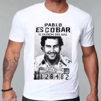 Jaunais Gangsteris, Pablo Escobar T Krekls, Nezāļu, Mafiju, Scareface, Luciano, Capon Vīriešu T-krekls Kokvilnas Tee Topi