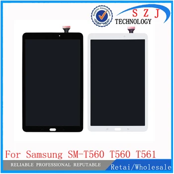 Jaunais Samsung Galaxy Tab E 9.6 SM-T560 T560 T561 Touch Screen Sensoru Stikla Digitizer + Lcd Displejs Paneļa Montāža