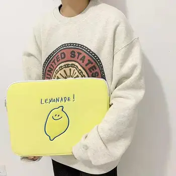 Jaunajām Korejas Ipad Pro 11 Klēpjdators Gadījumā korejas Modes Citronu Karikatūra 11 13 15 collu Planšetdatoru Aizsardzības Iekšējās Piedurknēm Bag Maisiņš