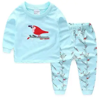 Jaunas Bērnu pidžamas komplekts Bērniem, Baby Boy Meitene Homewear Top + Elsas Apakšveļa Sleepwear Pidžamu Naktsveļu Piliens Kuģniecība