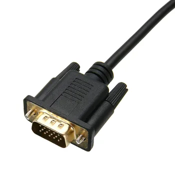 Jaunas ielidošanas 1.8 M DisplayPort Uz VGA Kabeli Profesionālās HDMI-saderīgam DP Male VGA Male Converter Adaptera Kabeli PC Klēpjdators