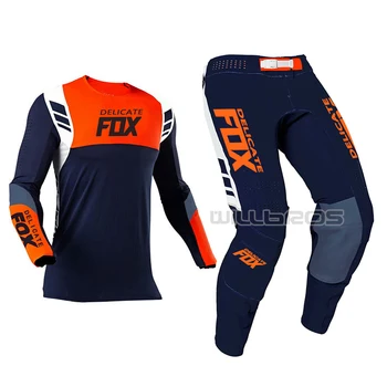 Jaunas Ielidošanas 2021 Delikāts Fox Flexair Mach Uzvalks Kalnu Velosipēdu Offroad Sacīkšu Džersija Bikses Vīriešu Komplekti