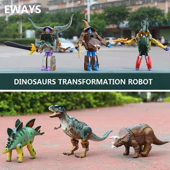 Jaunas Ielidošanas transformācijas robots Darbības Rādītāji Rotaļlieta Modelis Kids Classic Robots Dinozauri Dzīvnieku Rotaļlietas Bērniem Labākās Dāvanas