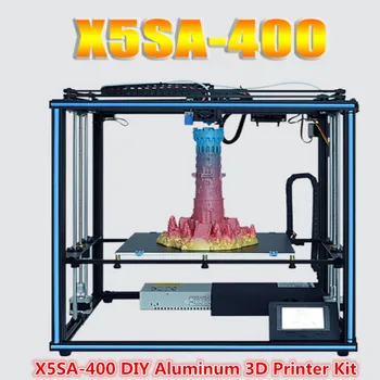 Jaunas Modernizētas X5SA-400 3D Printeri Komplekti Metāla Veidot Plāksnes 400x400x400mm Augsta Precizitāte Auto Līmenis FDM 3d Mašīna Pavedienu Sensors