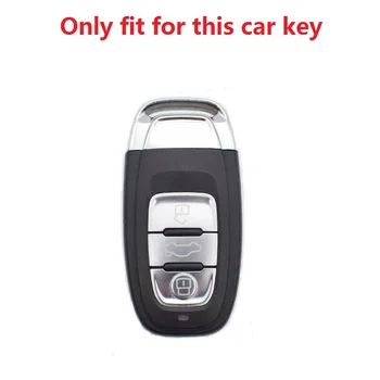 Jaunas Mīkstās TPU Auto Tālvadības Smart Key Gadījumā Pilnībā Segtu Shell Audi A1 A3 A4 A4L A5 A6 A6L A7 A8 Quattro Q3 Q5 Q7, S5, S7 2009-