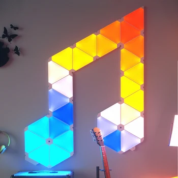 Jaunas Oriģinālas Nanoleaf Trīsstūris Nakts krāsās Smart Nepāra Gaismas Darbu ar Mijia Apple Homekit Google Home Pielāgotais Iestatījums