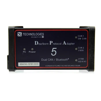 Jaunas Profesionālās DPA5 Dearborn Protokola Adapteris 5 Labākās Kvalitātes lieljaudas Kravas automašīnas Skeneris multi-valodu Auto diagnositc rīks