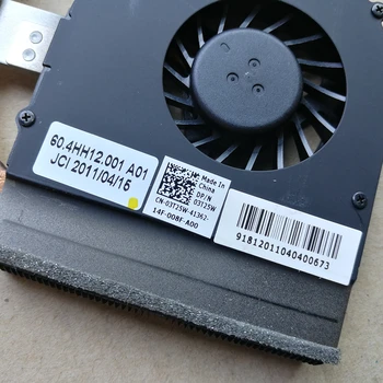 Jaunas, Īstas portatīvo datoru dzesēšanas ventilators ar heatsink Dell Inspiron 15R N5010 03T25W 3T25W 60.4HH12.001