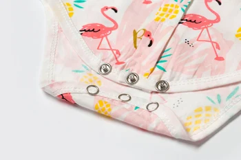 Jaundzimušo Bērnu Onesies Drēbes Puika Kombinezonus Flamingo Apģērbu Zīmola Dizaina Bodysuits 0-24M Zēniem Top Kleita Turn-down