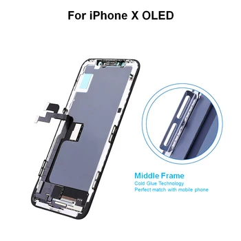 Jaunie OLED/LCD iPhone X XR Displejs zemāku Cenu, Displejs, iPhone XS Ekrāna Labs 3D Touch AAA+ ar dāvanu